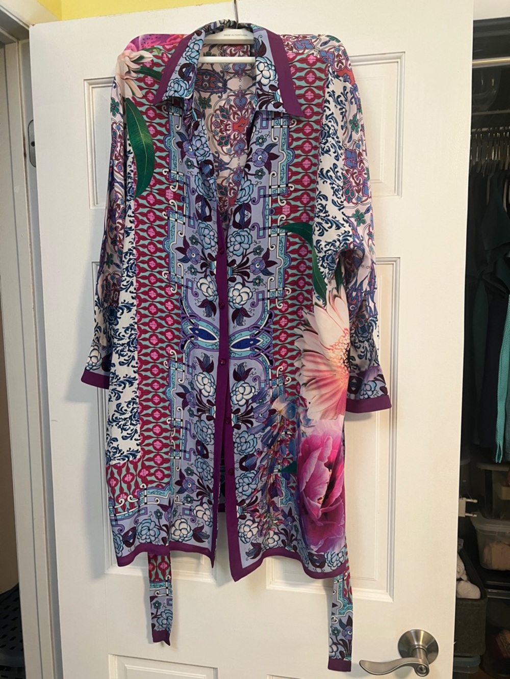 Gottex Floral & Geometric cover up/robe